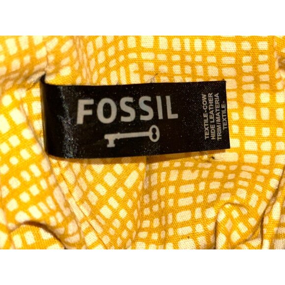 Fossil Multi-Color Stripe Coated Canvas & Leather Shoulder Bag - Picture 9 of 14